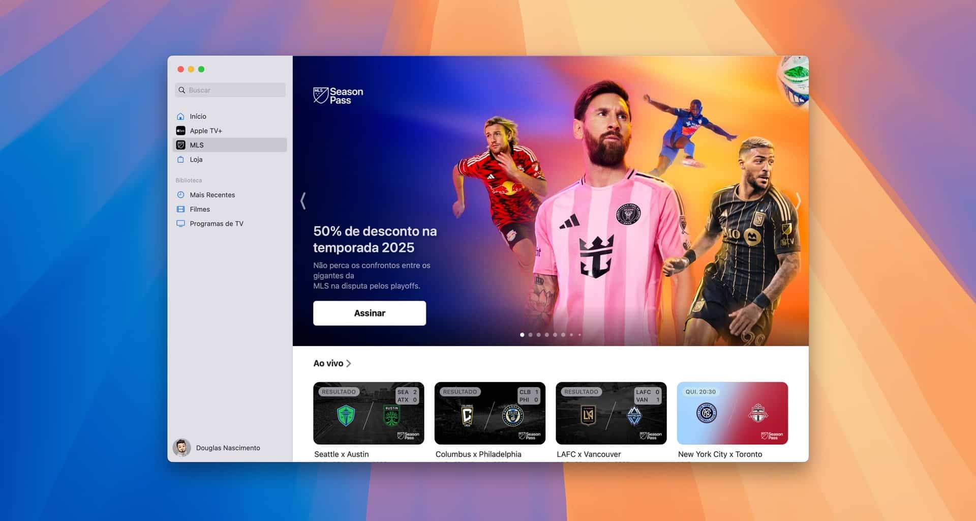 Desconto do MLS Season Pass