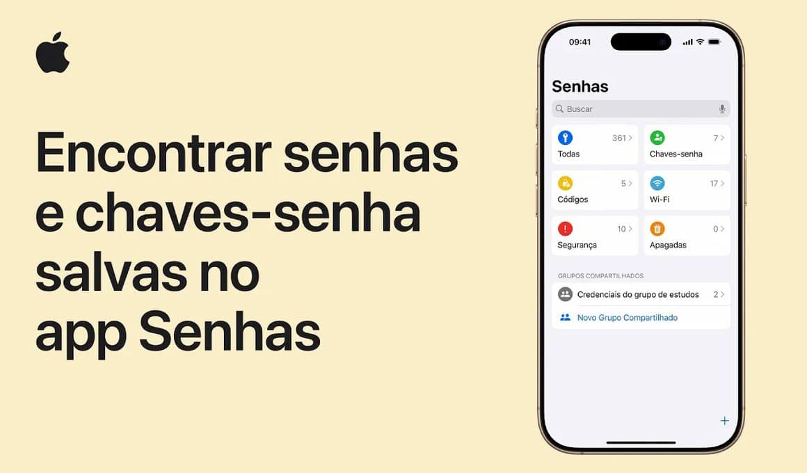 Como encontrar senhas e chaves-senha salvas no app Senhas no iPhone e iPad