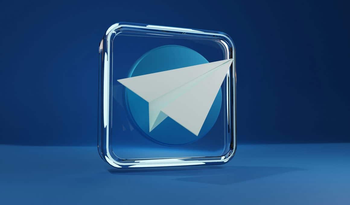 Ícone do Telegram estilizado