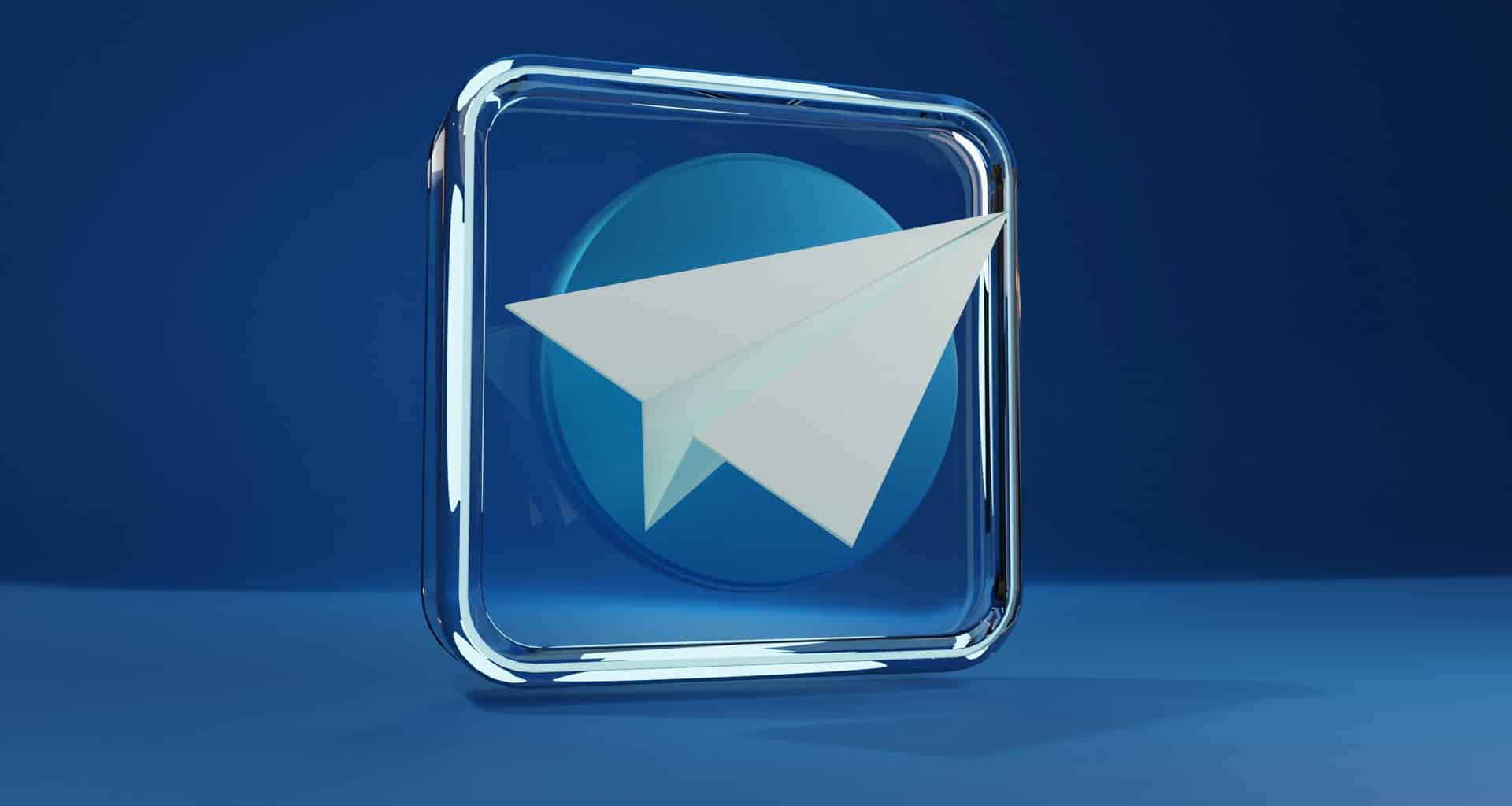 Ícone do Telegram estilizado