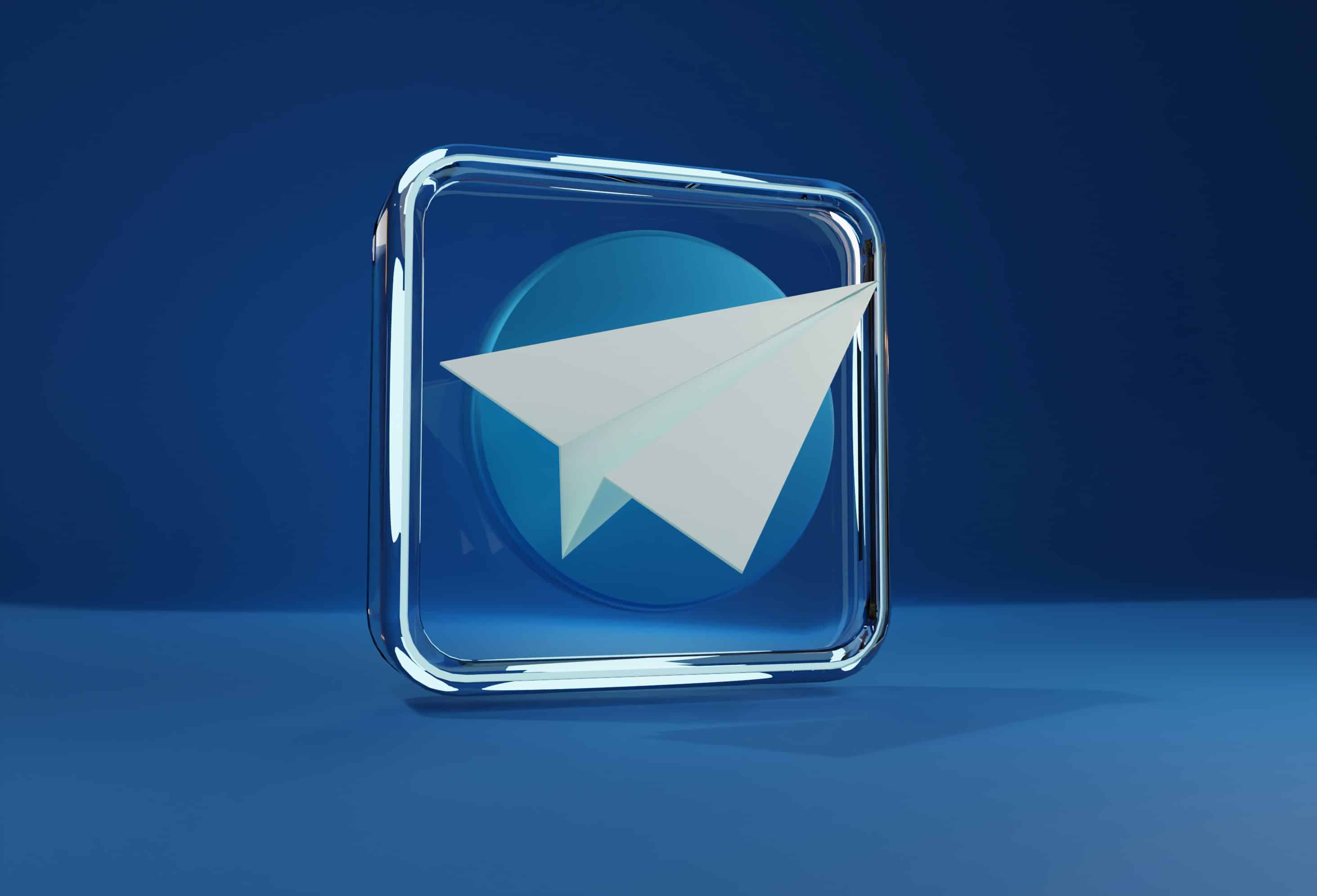 Ícone do Telegram estilizado