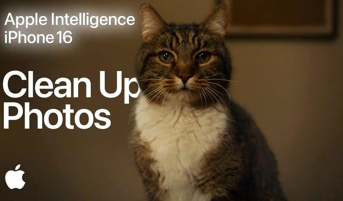 Comercial da ferramenta Limpeza (Clean Up) da Apple Intelligence