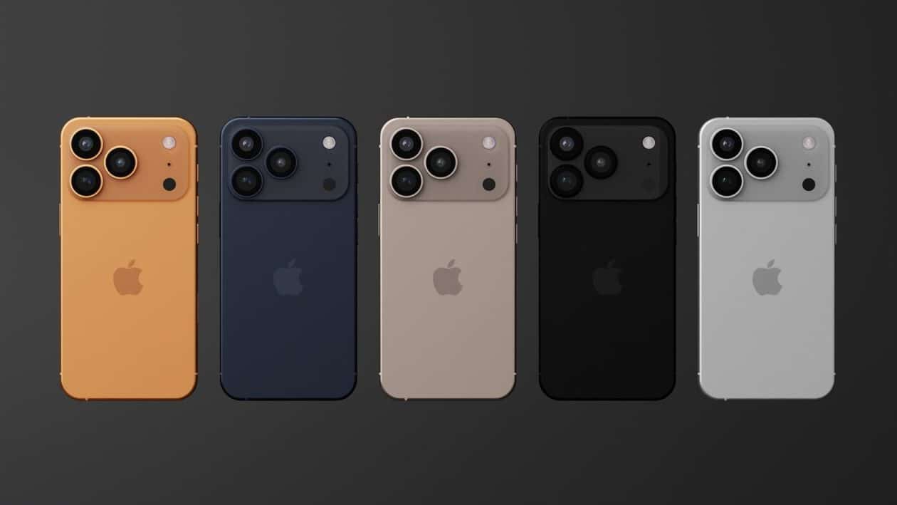 Possíveis cores dos "iPhones 17 Pro"