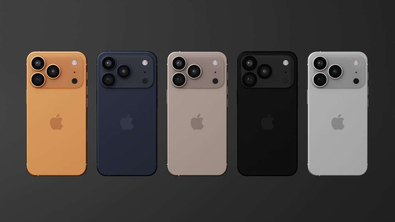 Possíveis cores dos "iPhones 17 Pro"