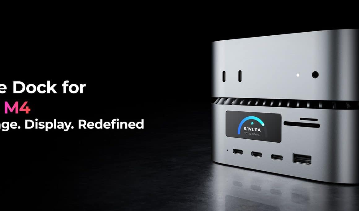 RayCue ALL-in-One Charger Dock For Mac Mini M4