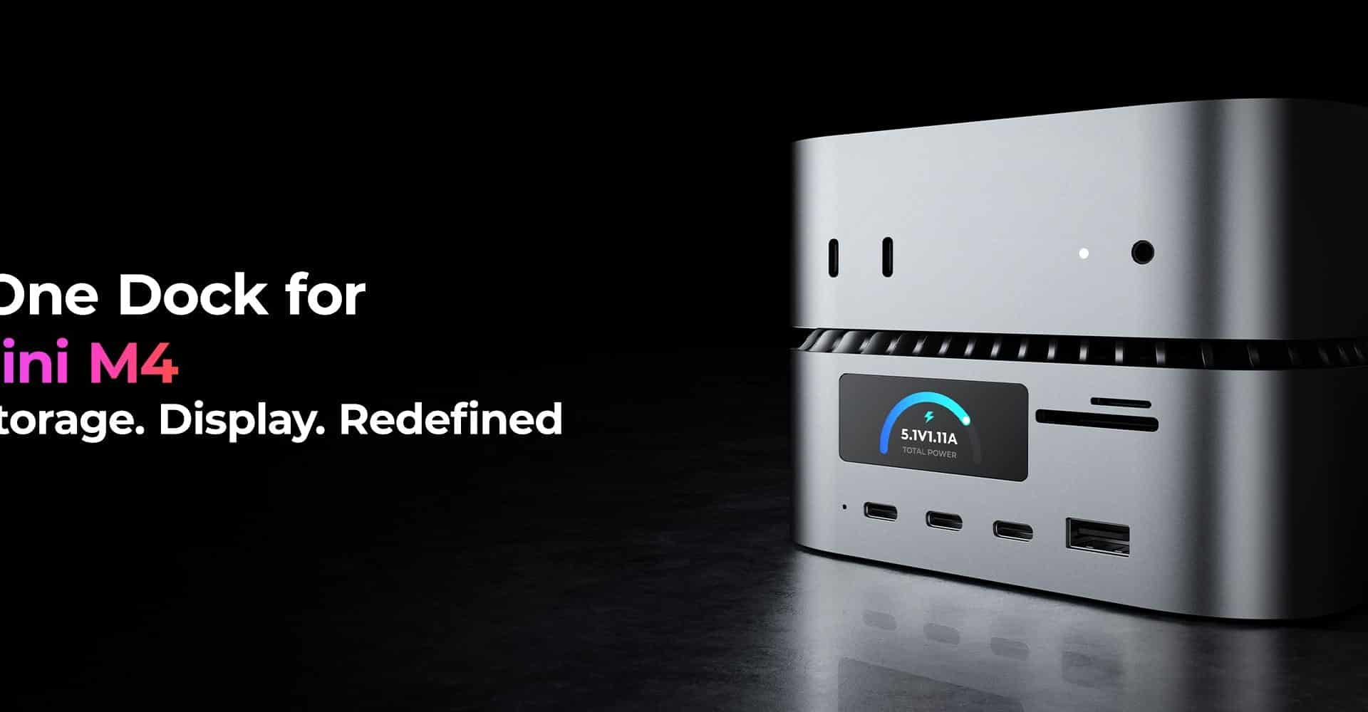RayCue ALL-in-One Charger Dock For Mac Mini M4