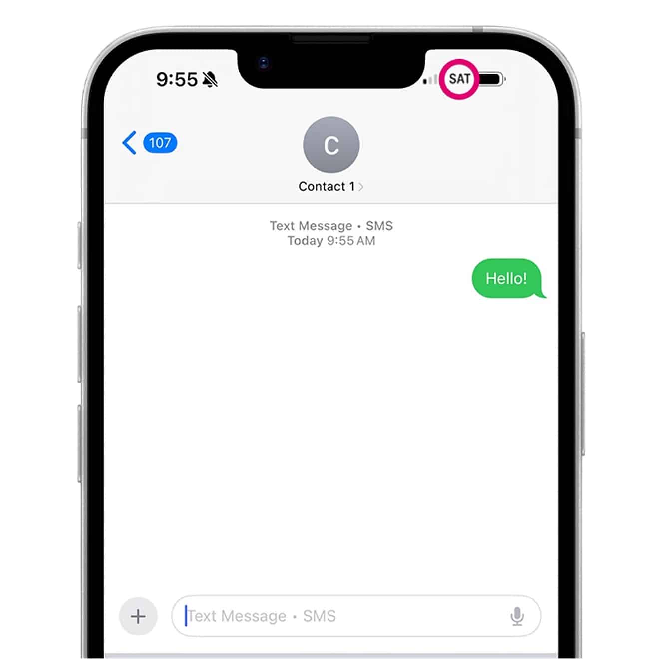 Comunicação via satélite da T-Mobile