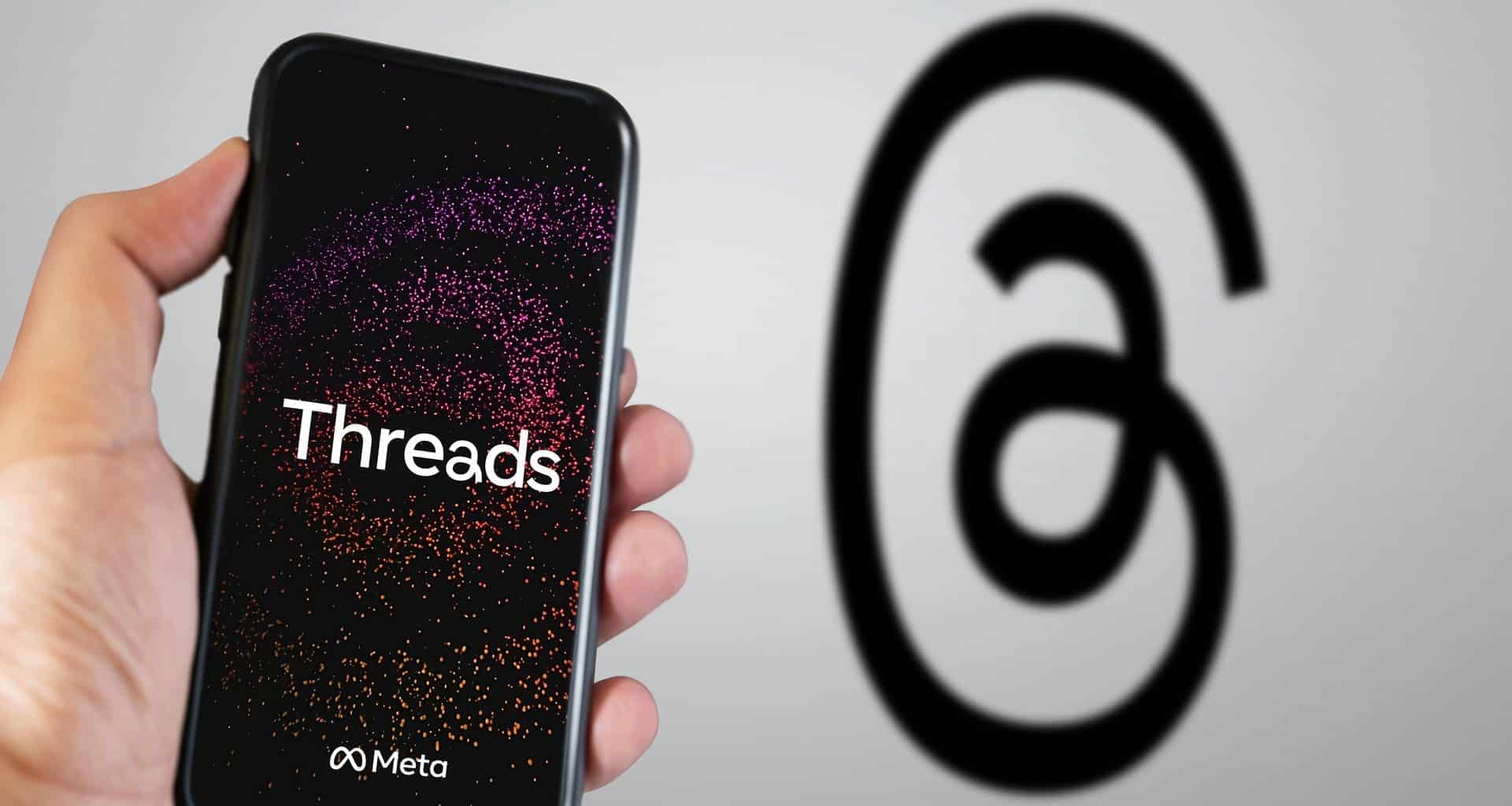 iPhone com a marca do Threads