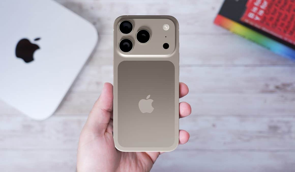 Mockup de um iPhone 17 Pro Max