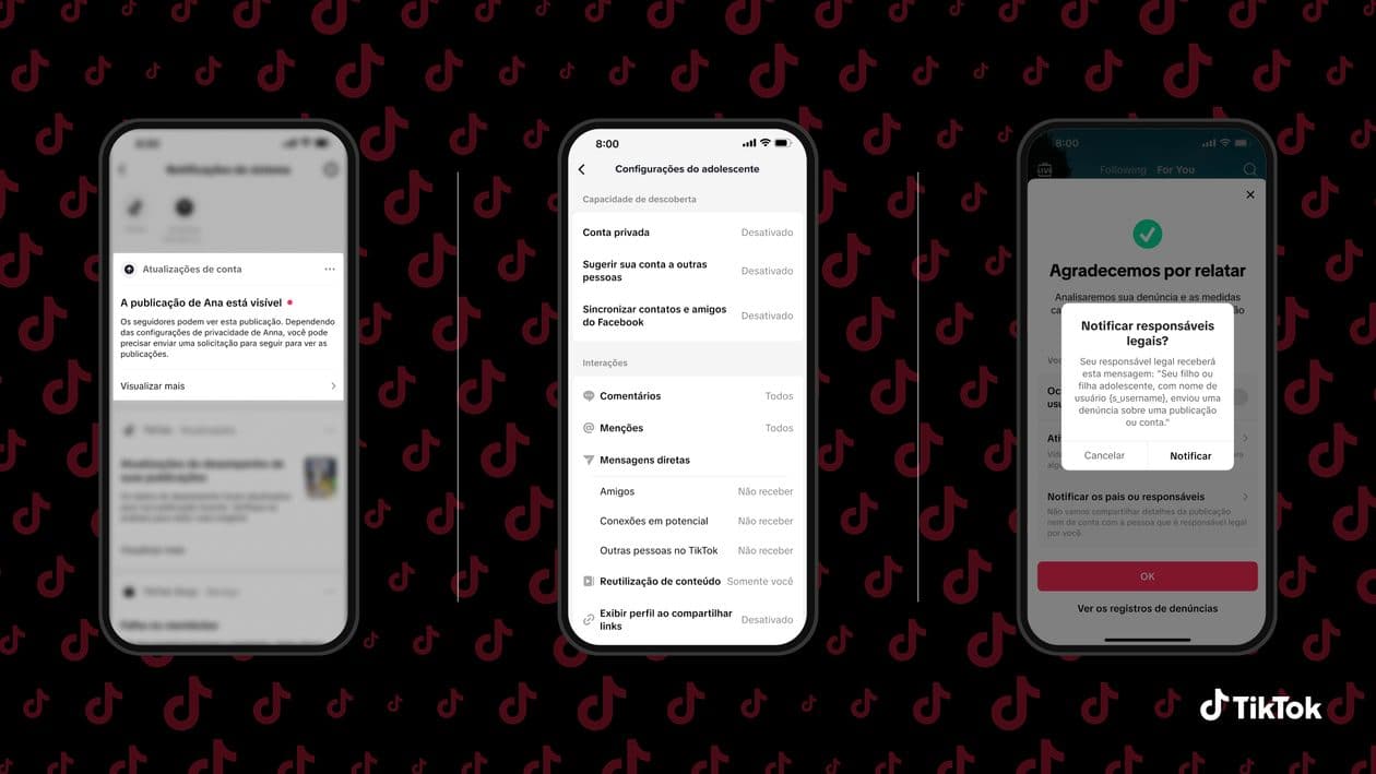 Recursos parentais do TikTok