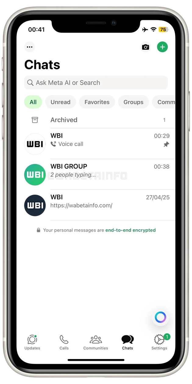 WhatsApp beta