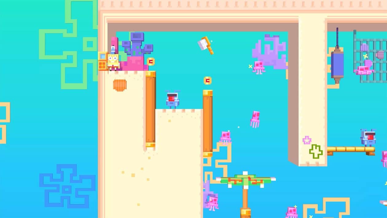 Bob Esponja em Crossy Road Castle