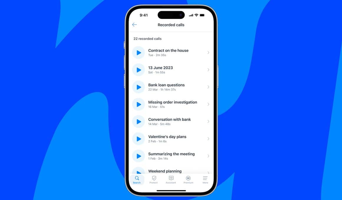 Gravação de chamadas no Truecaller