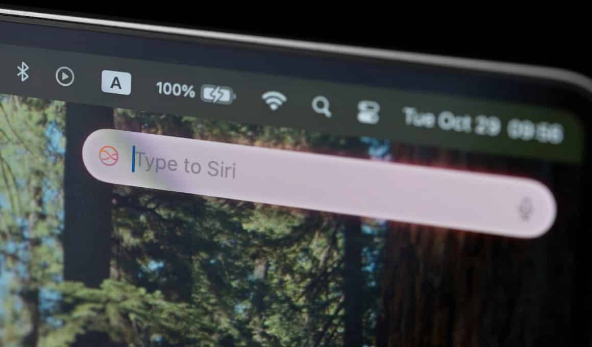 Digitar para a Siri com Apple Intelligence no macOS