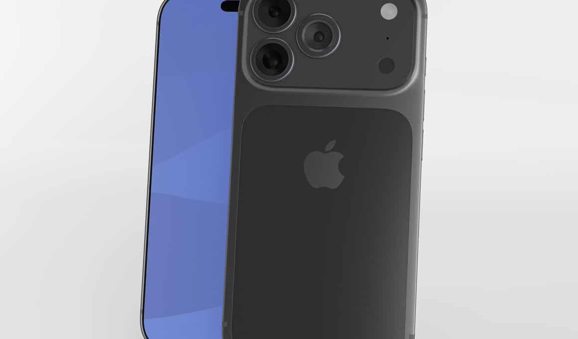 Render de chassi do "iPhone 17 Pro"
