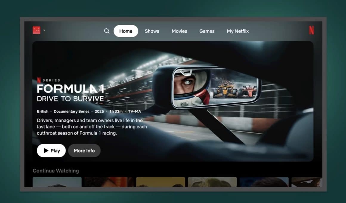 Nova interface da Netflix