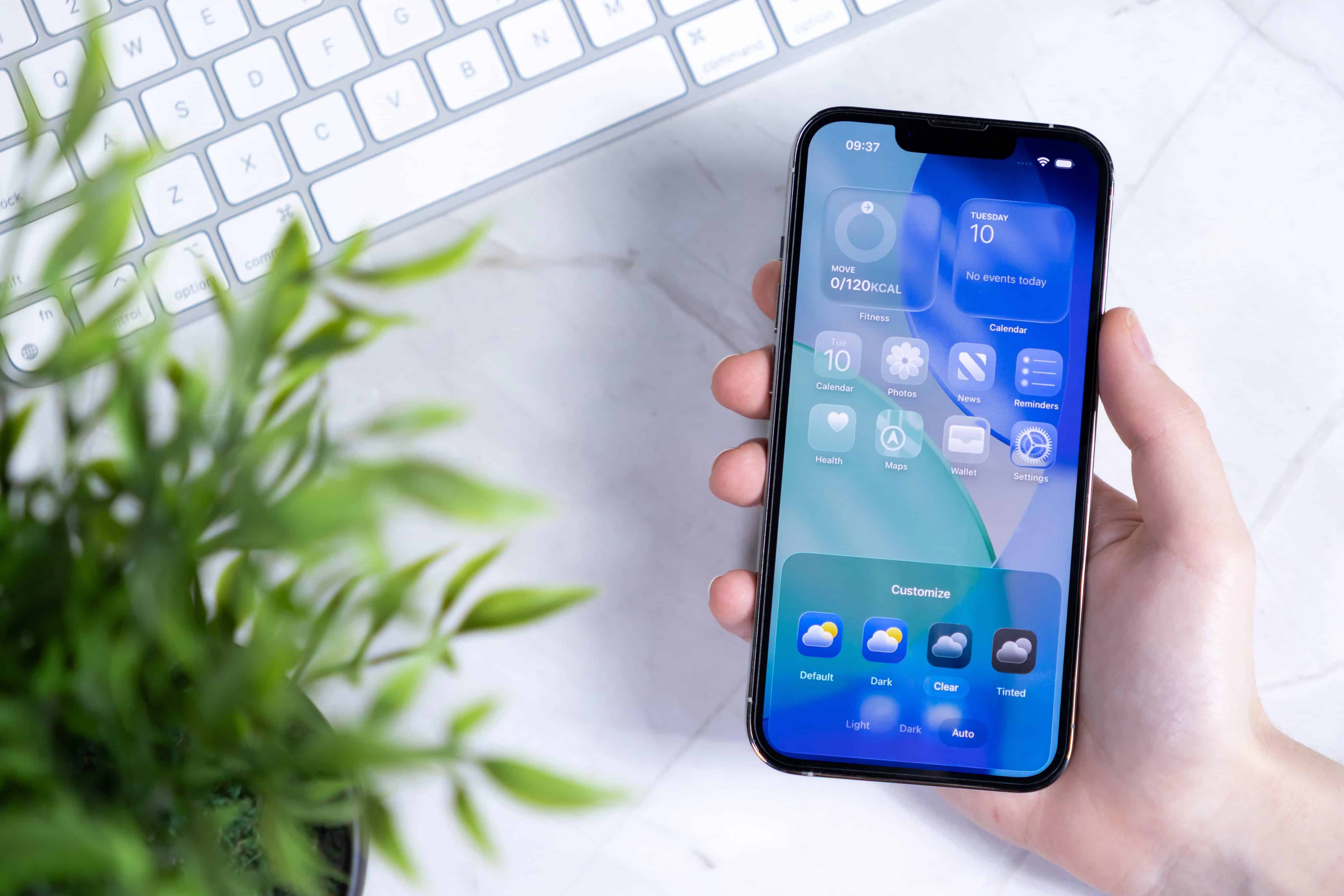 Tela de Início e ícones de apps no iOS 26