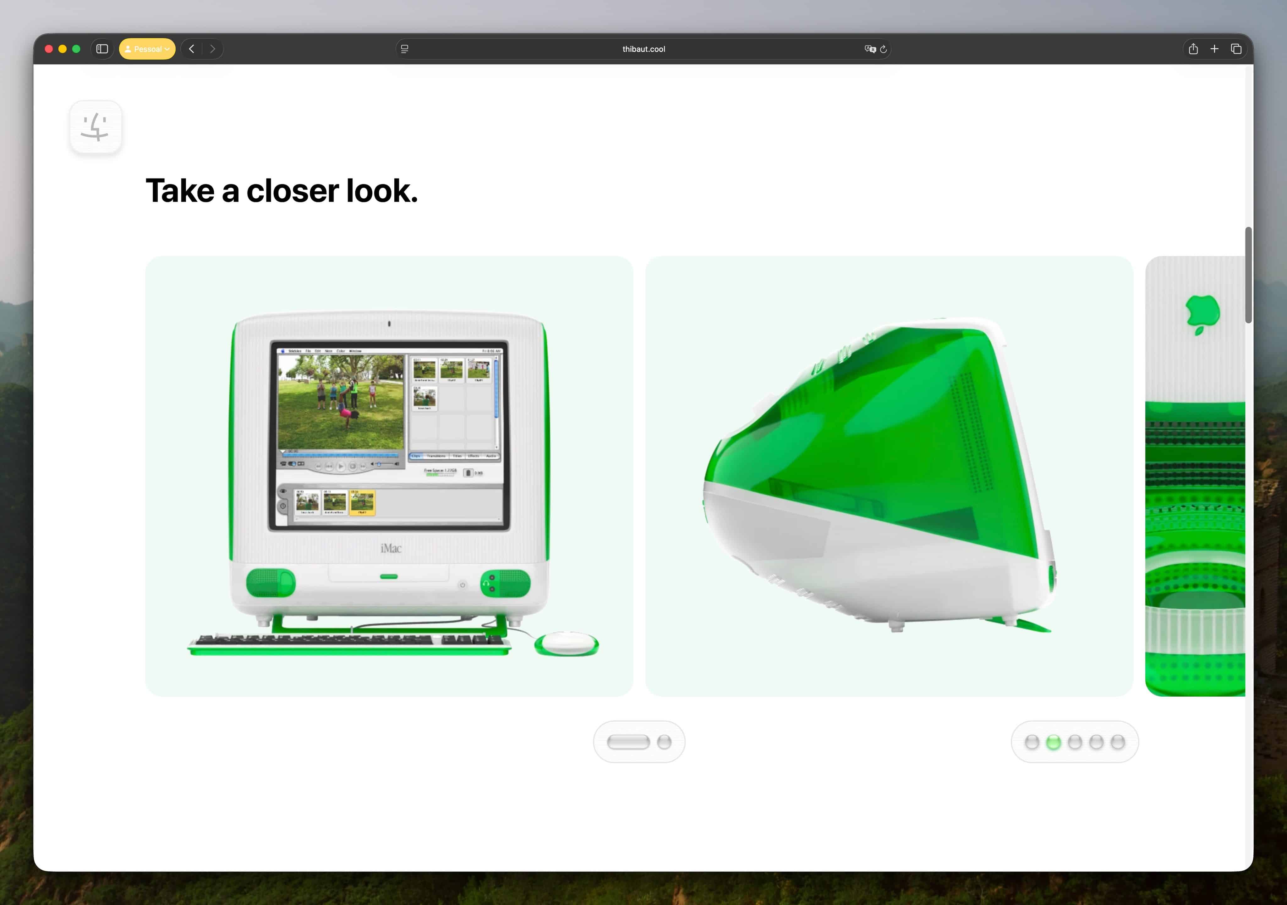 E se o iMac G3 fosse lançado hoje? Artista cria página moderna na