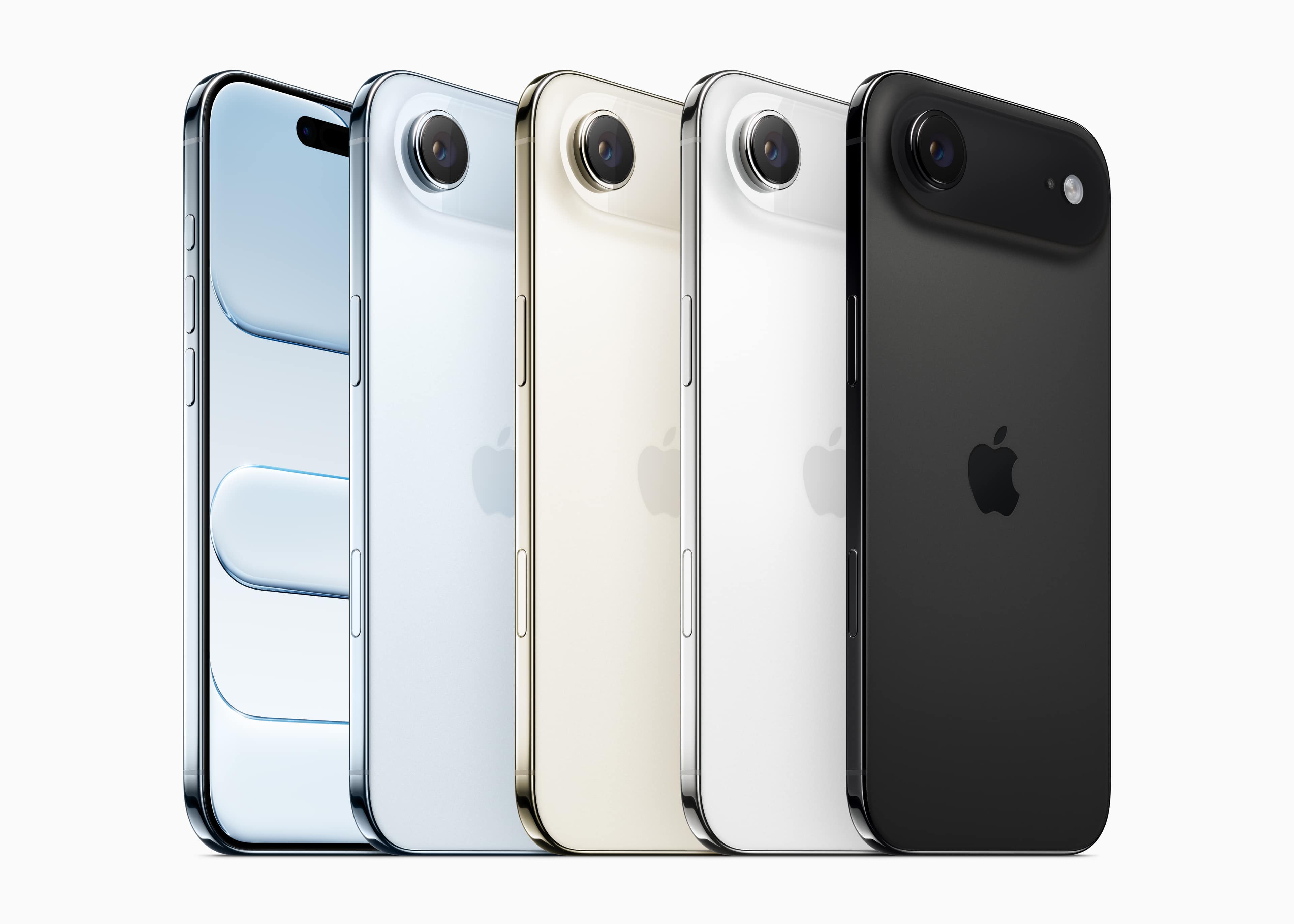 Linha do iPhone Air com suas quatro cores
