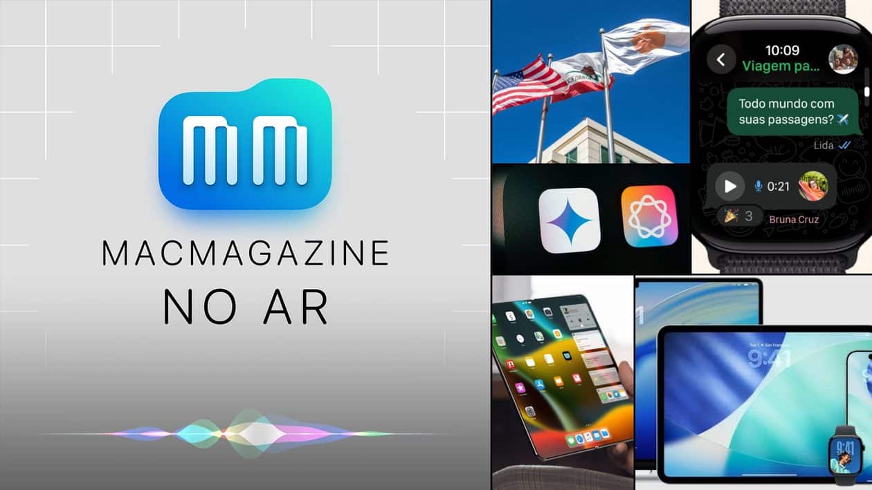 MacMagazine no Ar #656: recorde financeiro da Apple, Siri com Gemini, iOS 26.1, possíveis lançamentos da Apple e mais! MacMagazine no Ar #656: recorde financeiro da Apple, Siri com Gemini, iOS 26.1, possíveis lançamentos da Apple e mais!