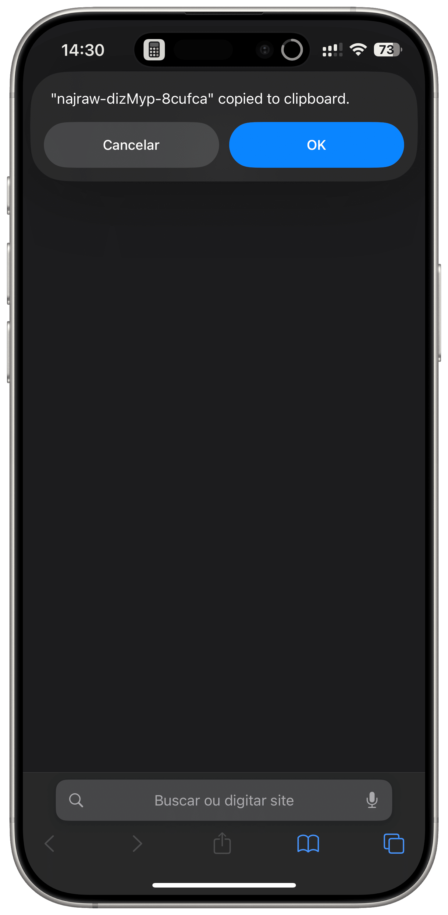 Atalho Generate Password