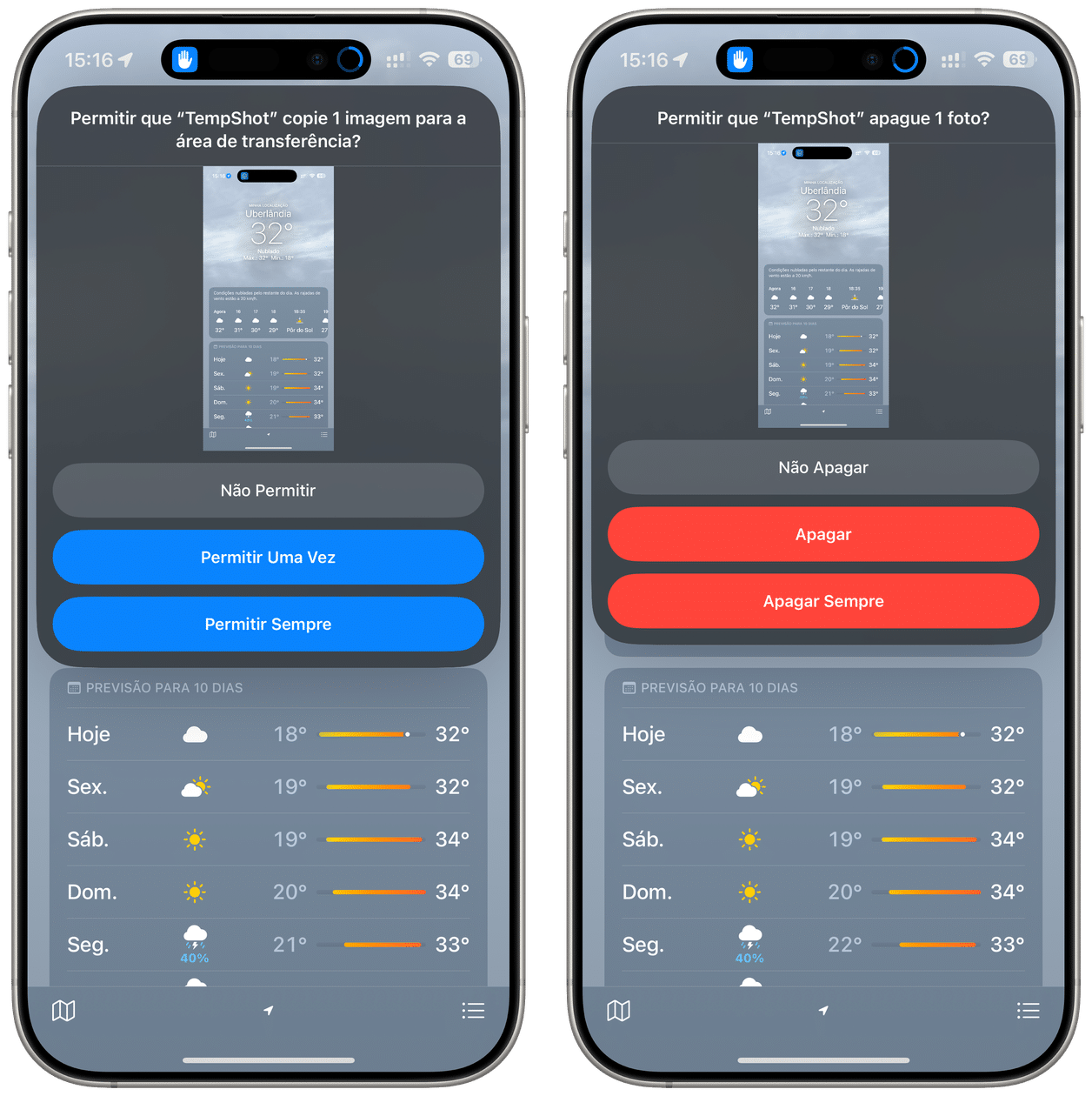 Atalho Temp Screenshot