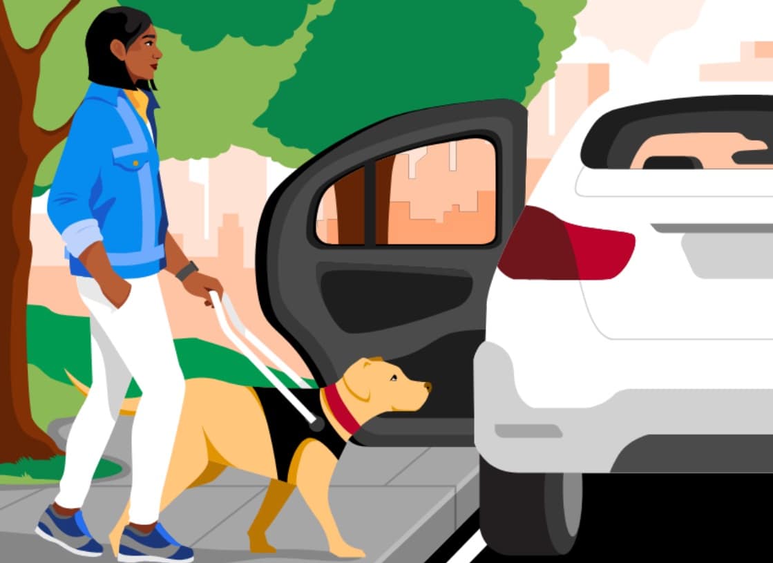 Uber anuncia recurso de acessibilidade para usuários com cães-guia no Brasil