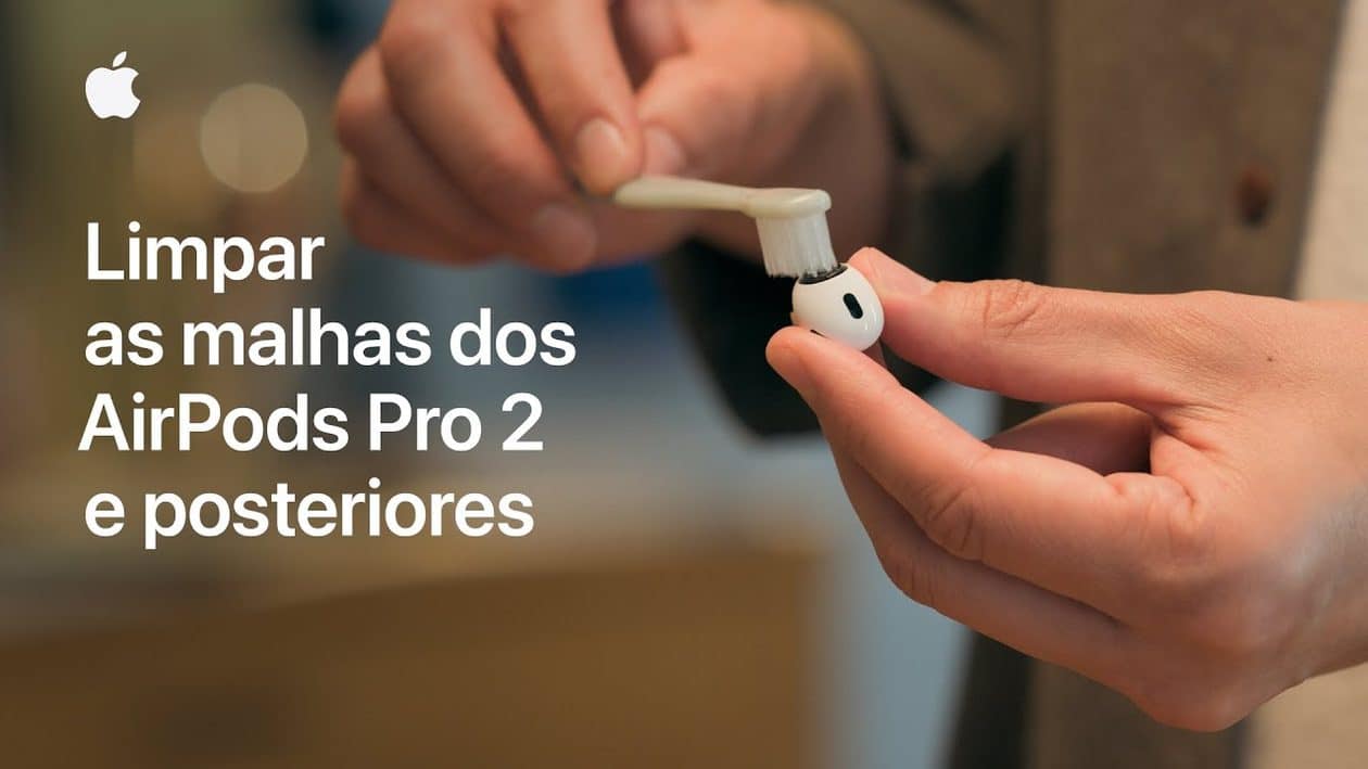 Apple ensina a limpar malha e remover pontas dos AirPods Pro em vídeos de suporte