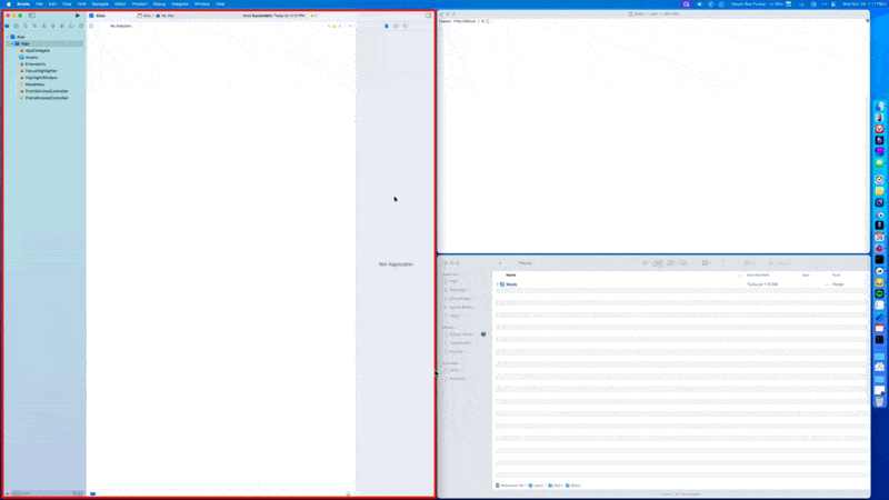 Utilitário Alan em funcionamento