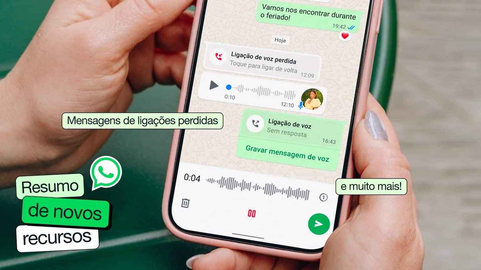 WhatsApp anuncia recados para ligações não atendidas, reações nas ...