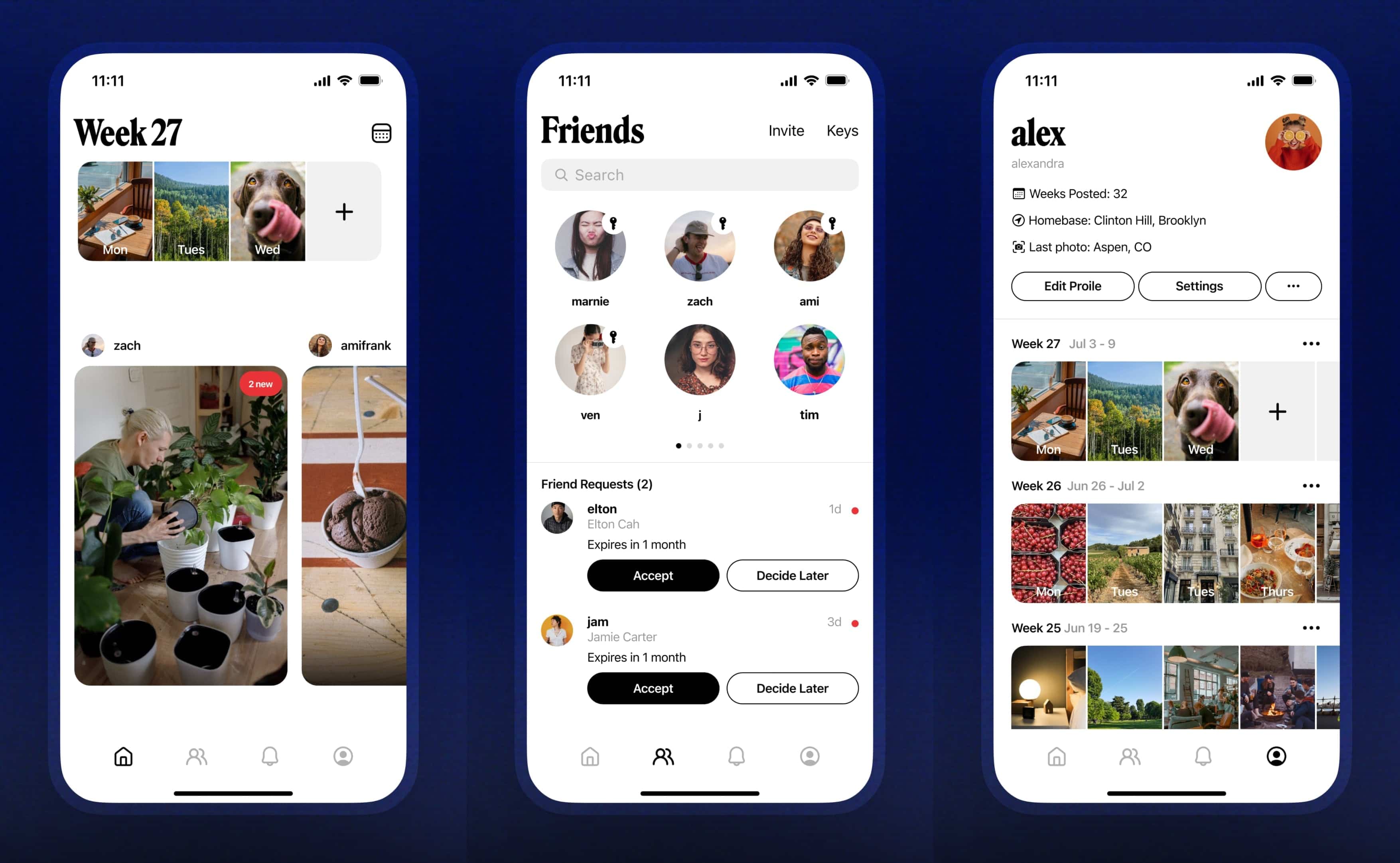 App Retro é um diário fotográfico feito para reviver lembranças com amigos