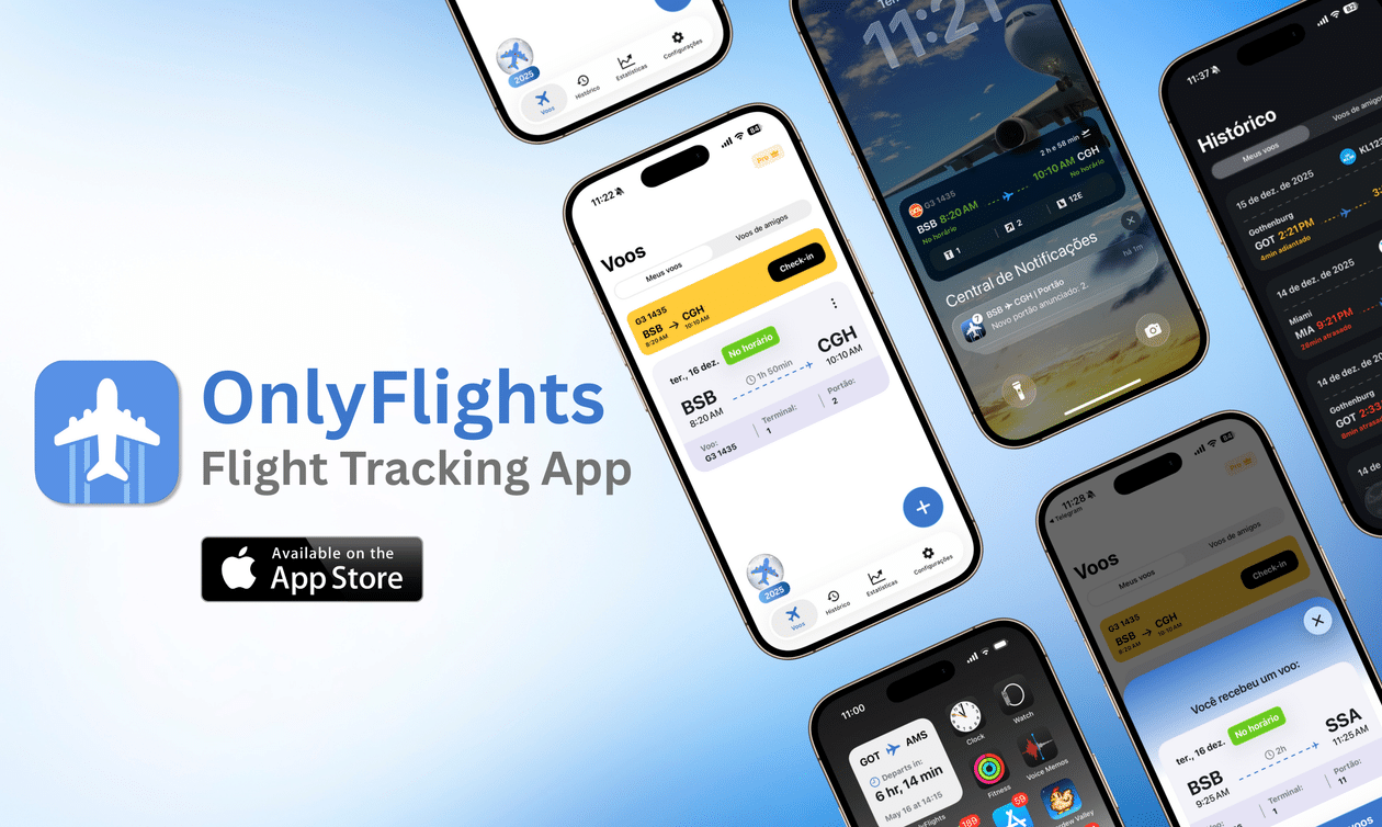 OnlyFlights ganha notificações inteligentes, importação de voos e mais novidades