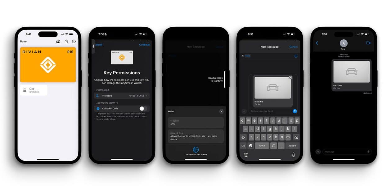 Veículos da Rivian passam a suportar o recurso Chave do Carro, da Apple