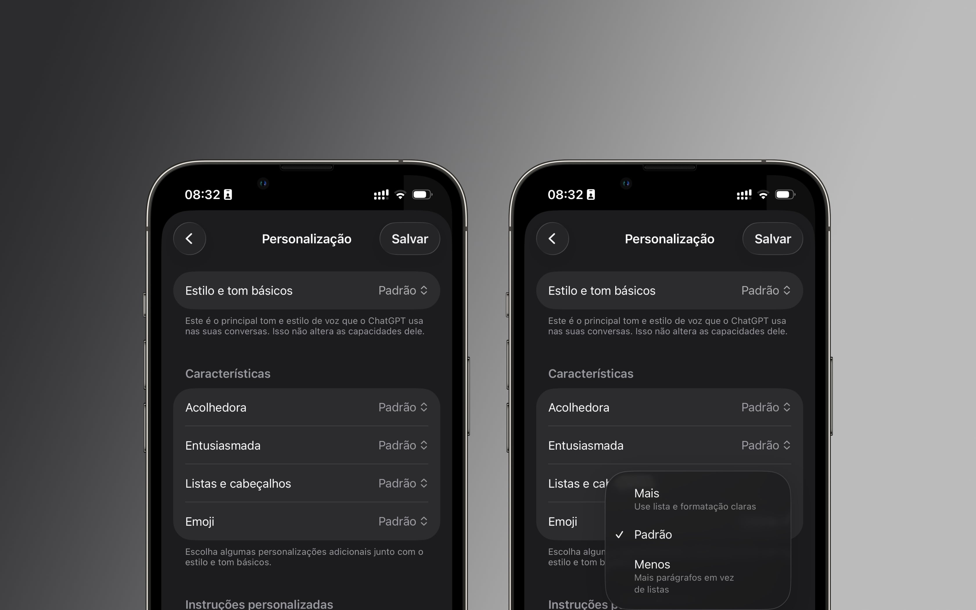 Personalização no ChatGPT