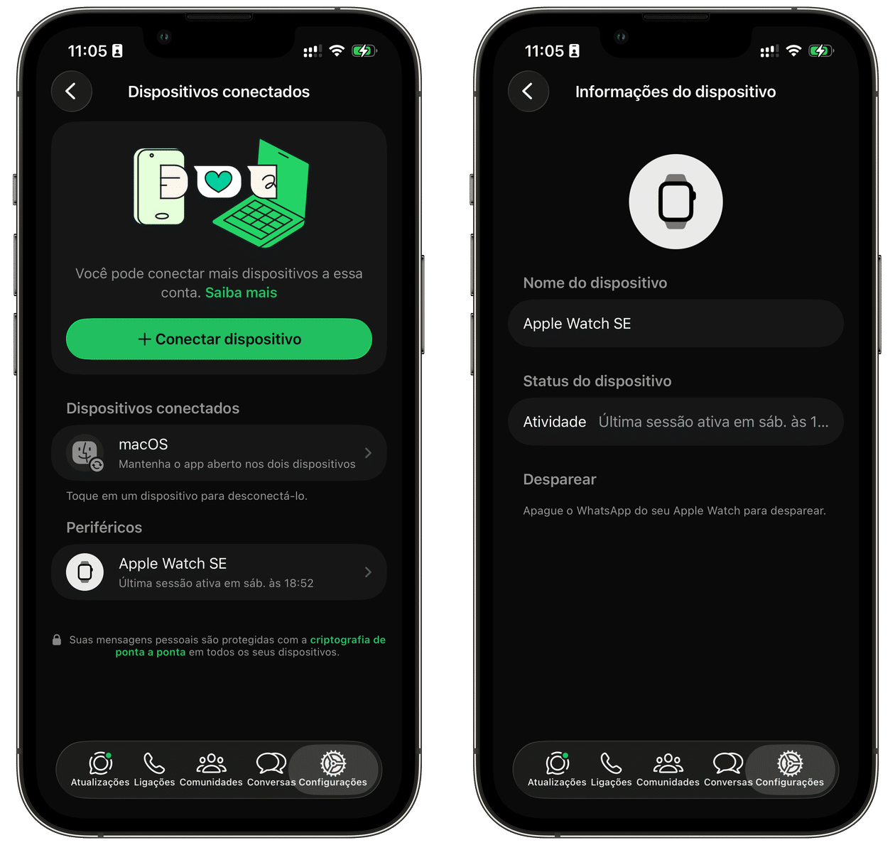 Periféricos no WhatsApp
