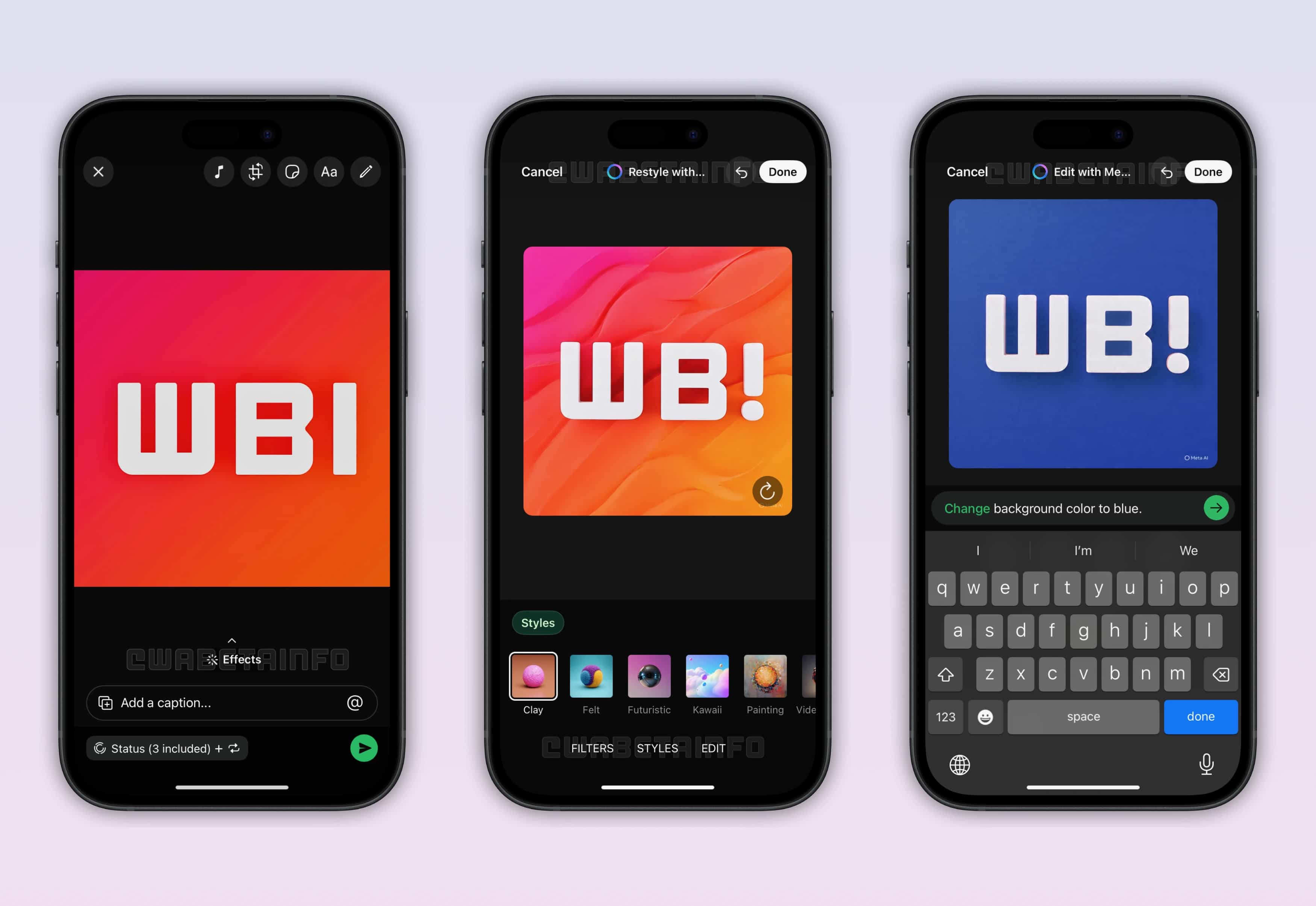 Ferramenta da Meta AI no Status do WhatsApp