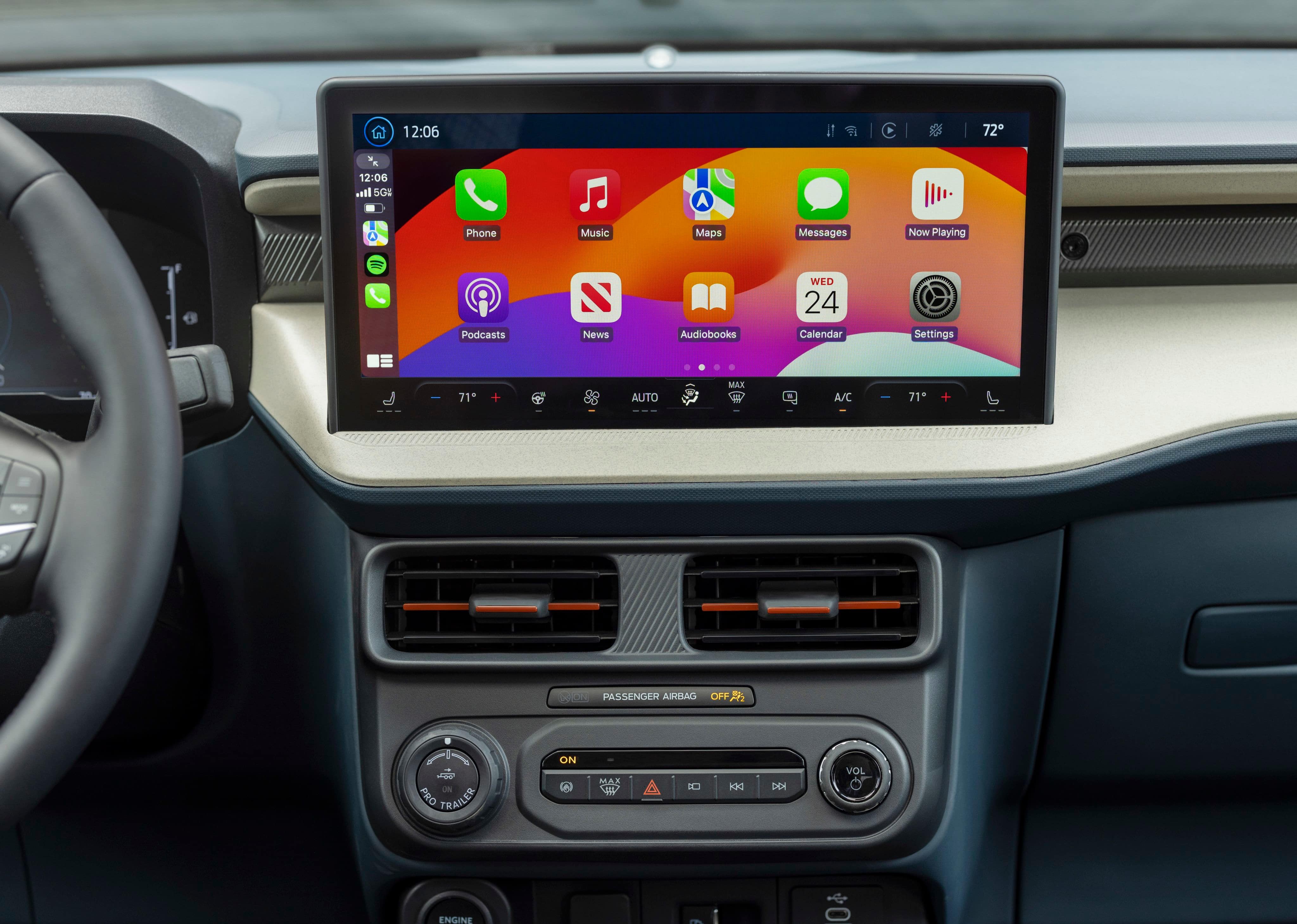 CarPlay em veículo da Ford