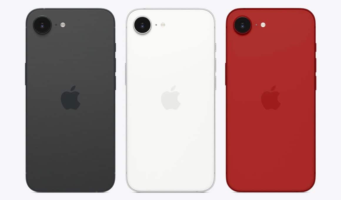 Render do "iPhone 17e"