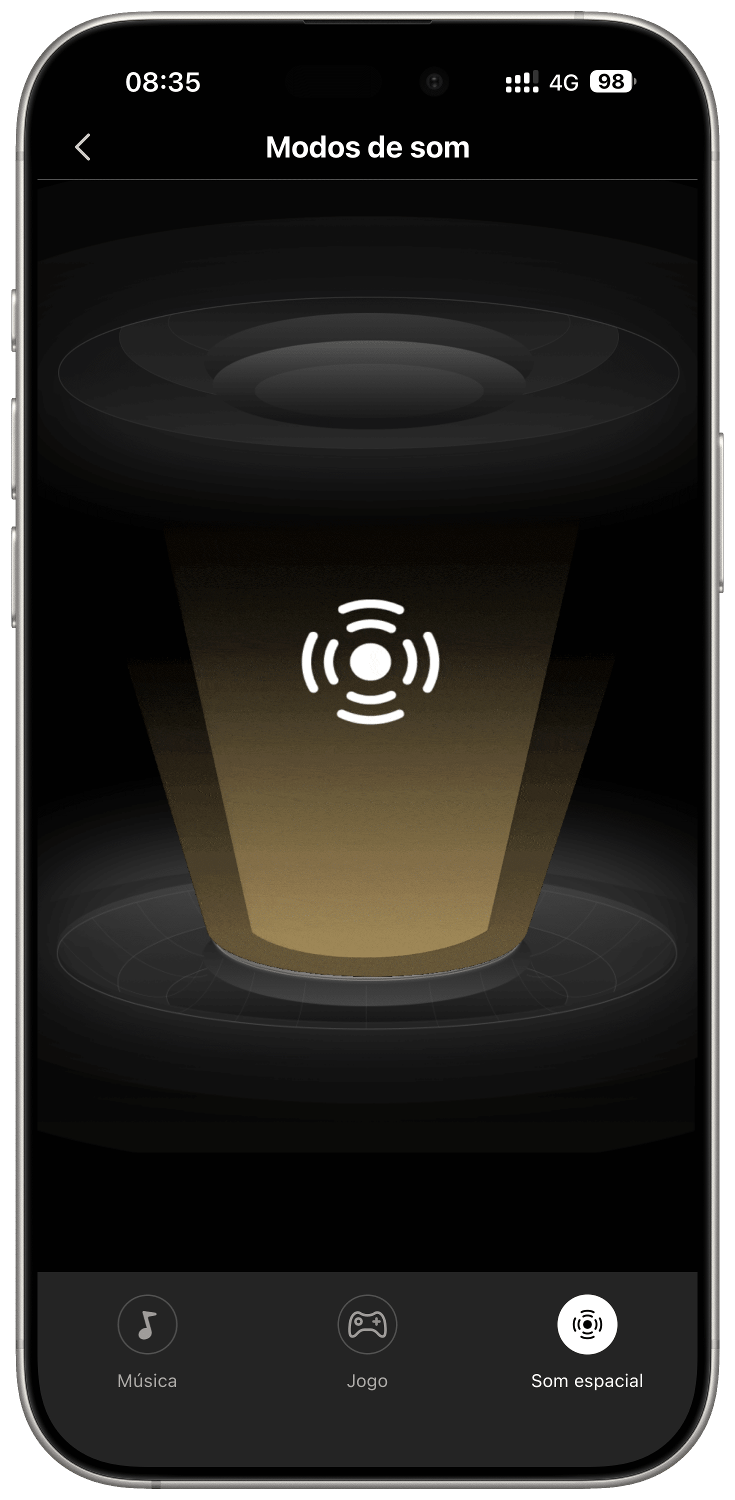 Modos de som dos fones EDIFIER X5 Pro