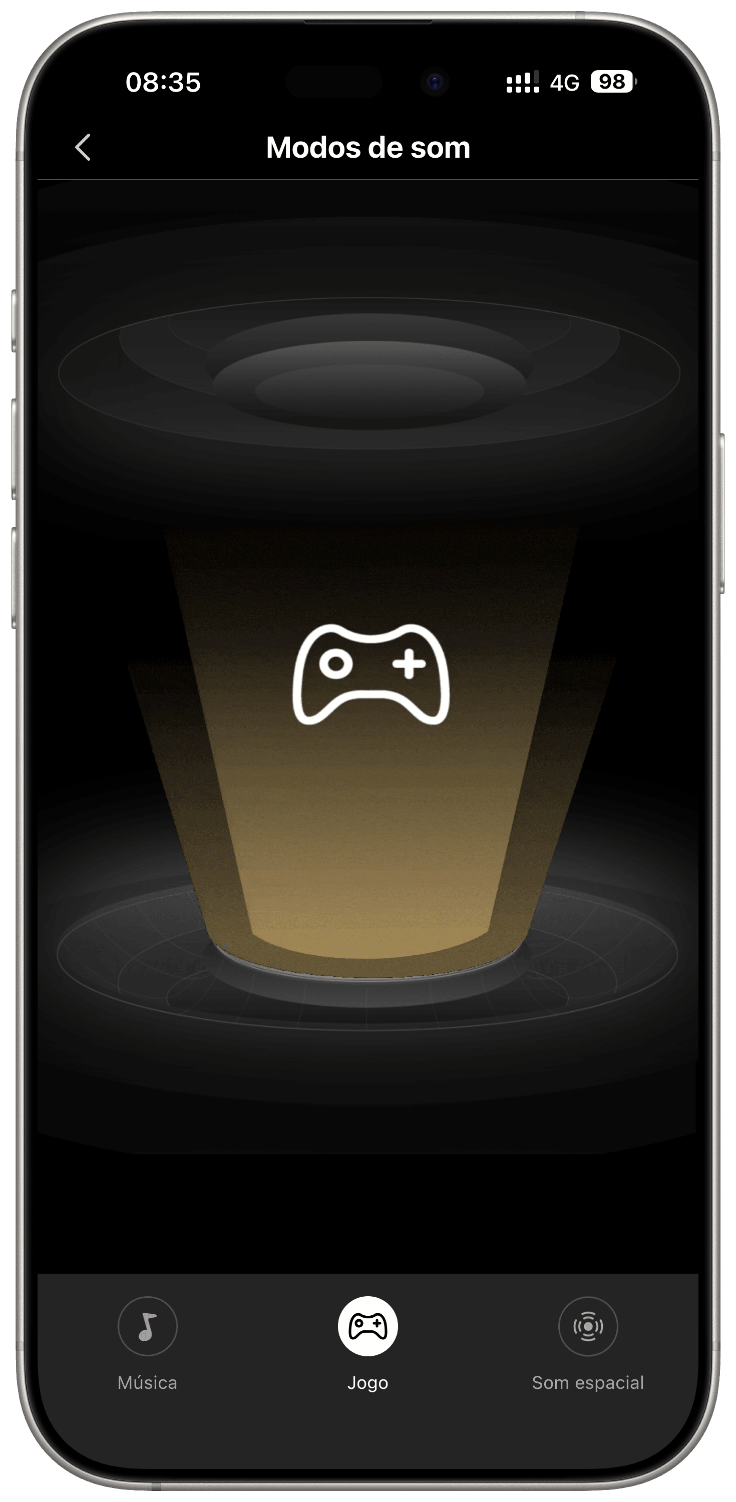 Modos de som dos fones EDIFIER X5 Pro