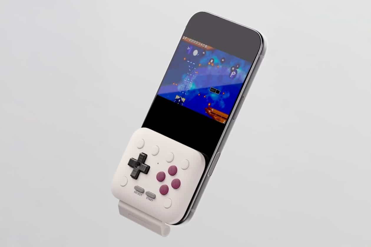 8BitDo anuncia gamepad dobrável para jogos de iPhone em modo retrato