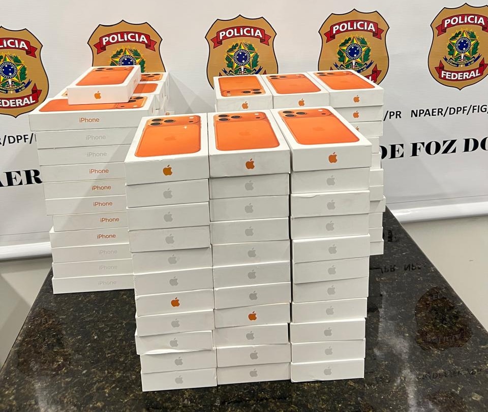 iPhones 17 Pro Max apreendidos pela PF