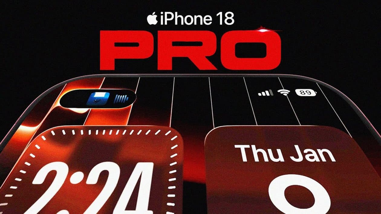 Render mostra “iPhones 18 Pro” com câmera à esquerda e Face ID sob tela