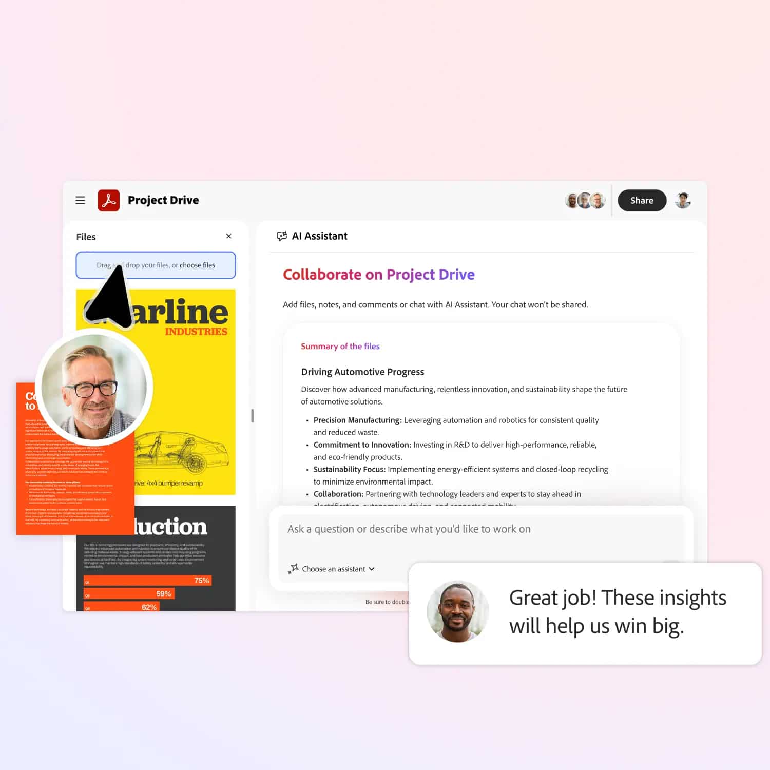 Recursos de IA do Adobe Acrobat