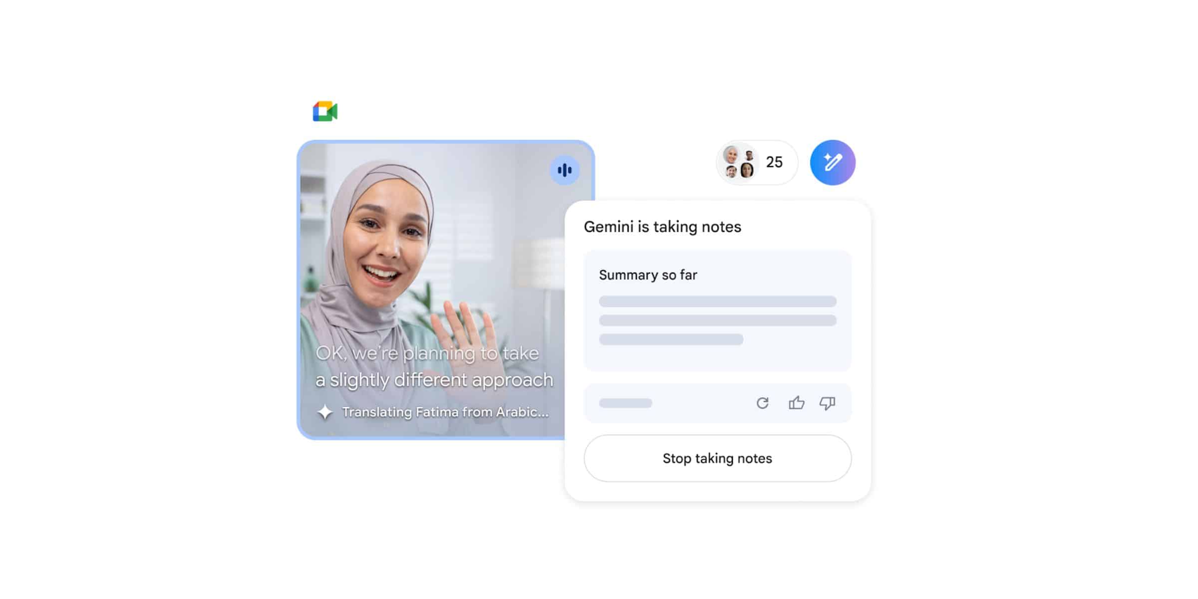 "Ask Gemini" no Google Meet