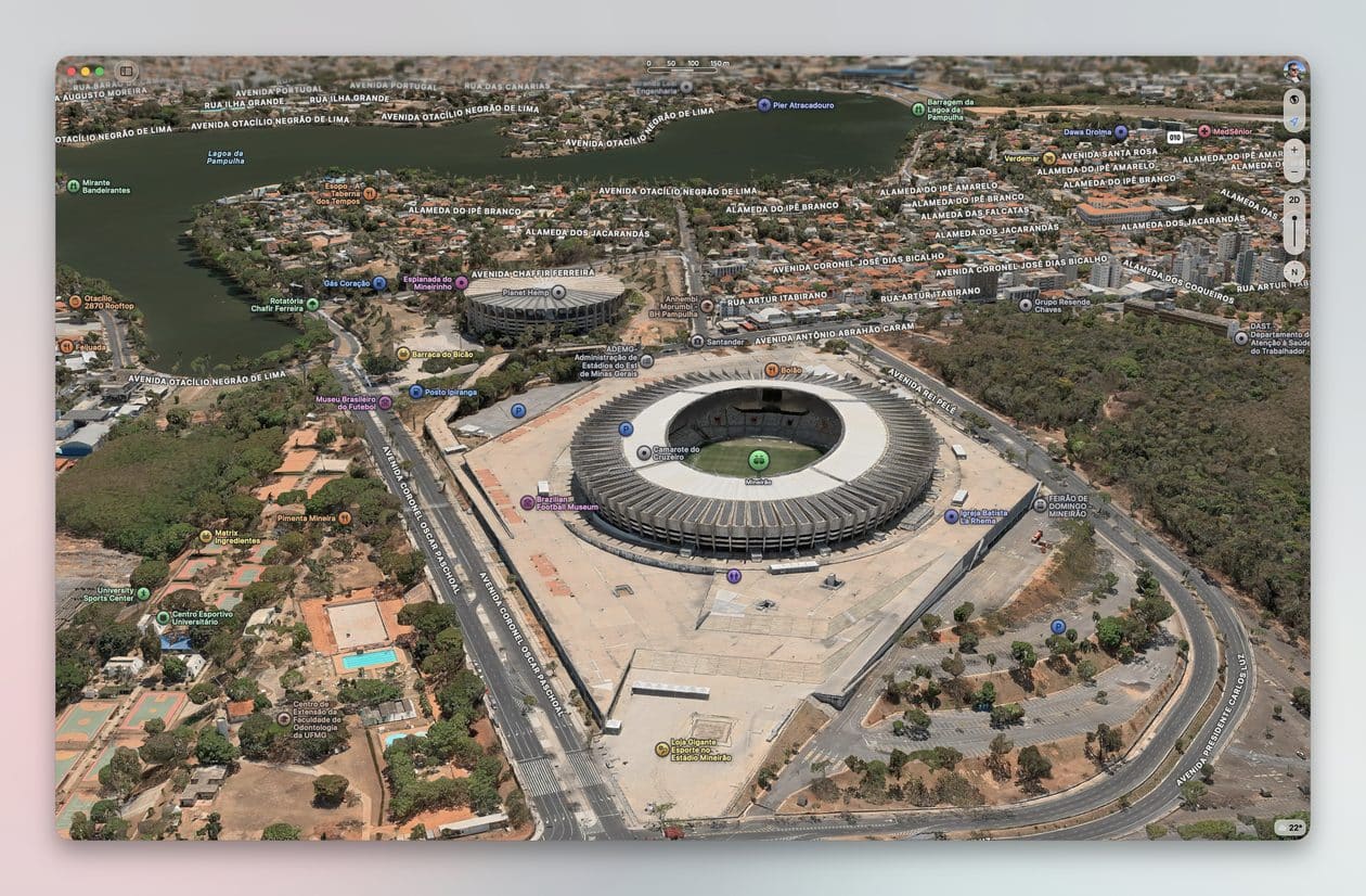 Flyover do Apple Maps chega a Belo Horizonte