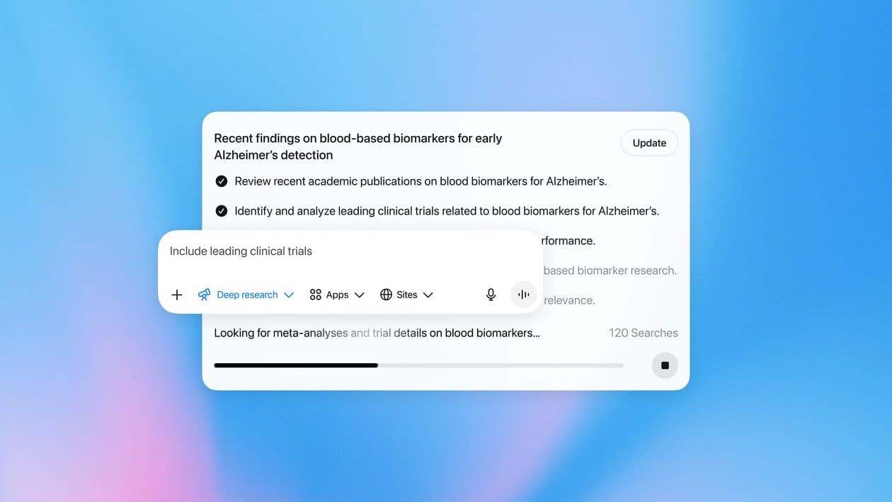 Pesquisa aprofundada do ChatGPT agora é alimentada pelo GPT-5.2