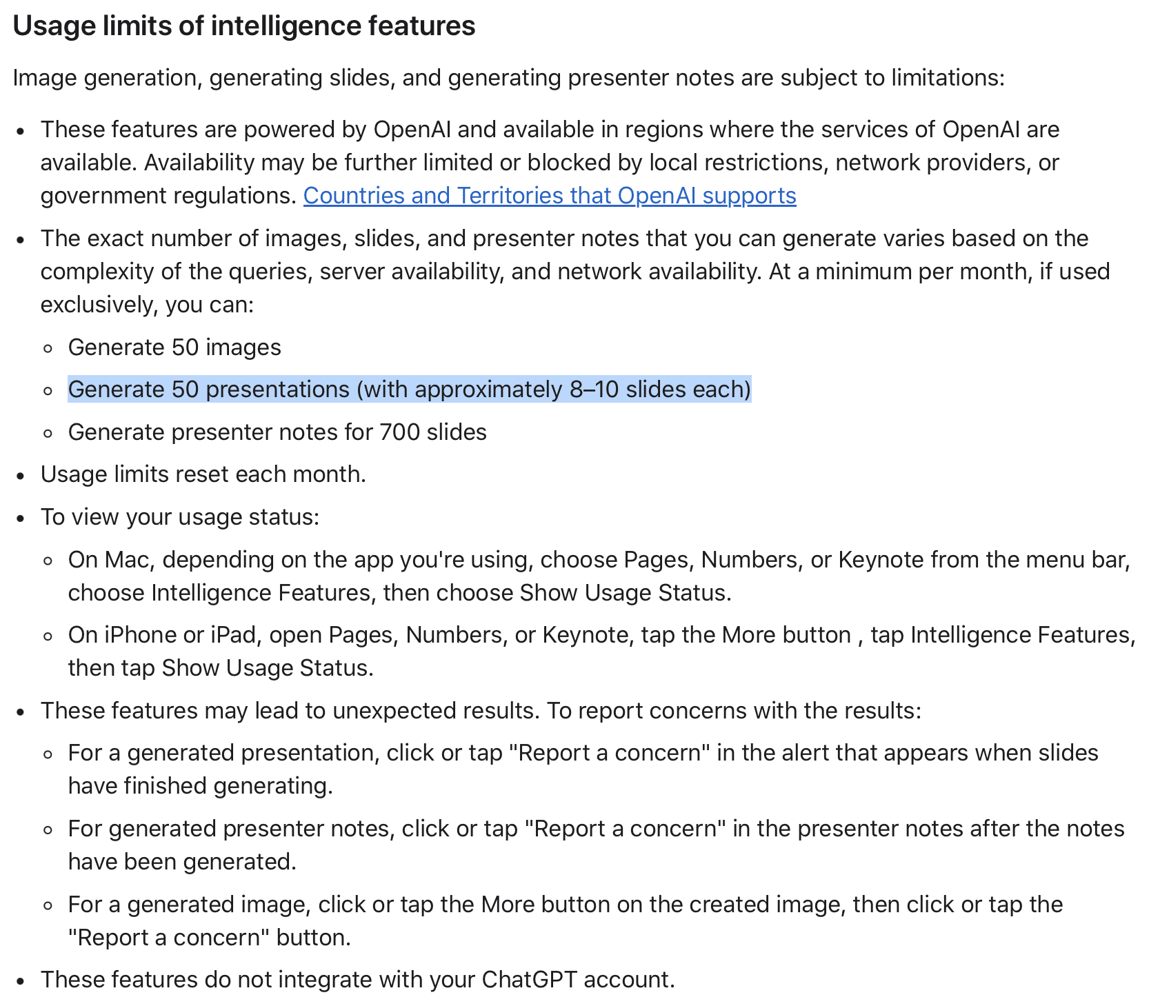 Apple Creator Studio limite do uso de IA