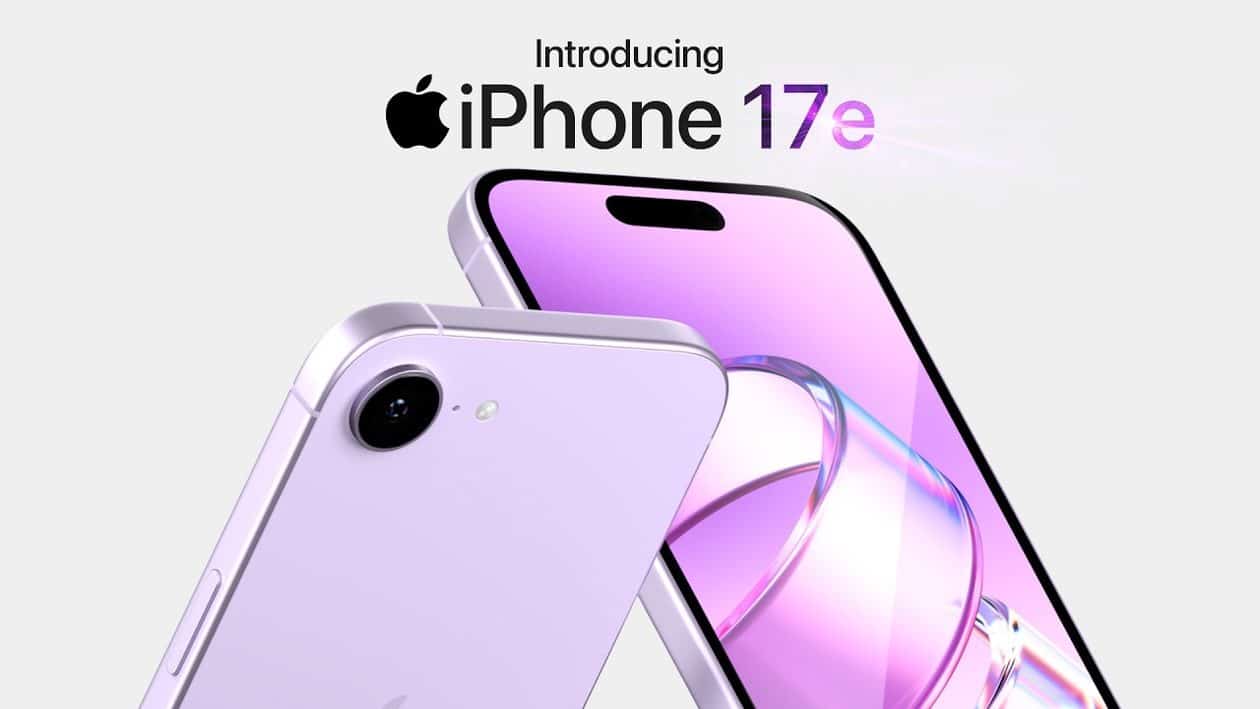 Render mostra “iPhone 17e” com Ilha Dinâmica e possível nova cor roxa