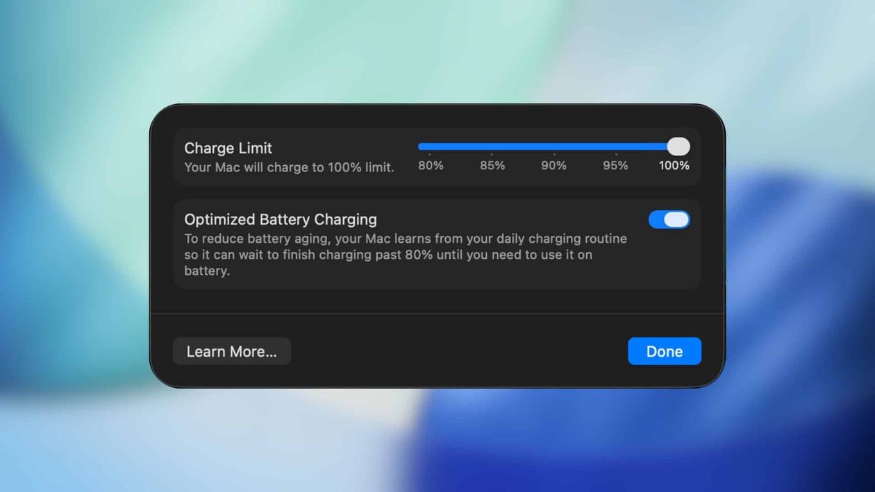 Limite de Carga no macOS 26.4